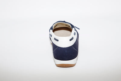 LEON D'ORO - 3940 CASUAL SLIP-ON SHOE - NAVY/WHITE