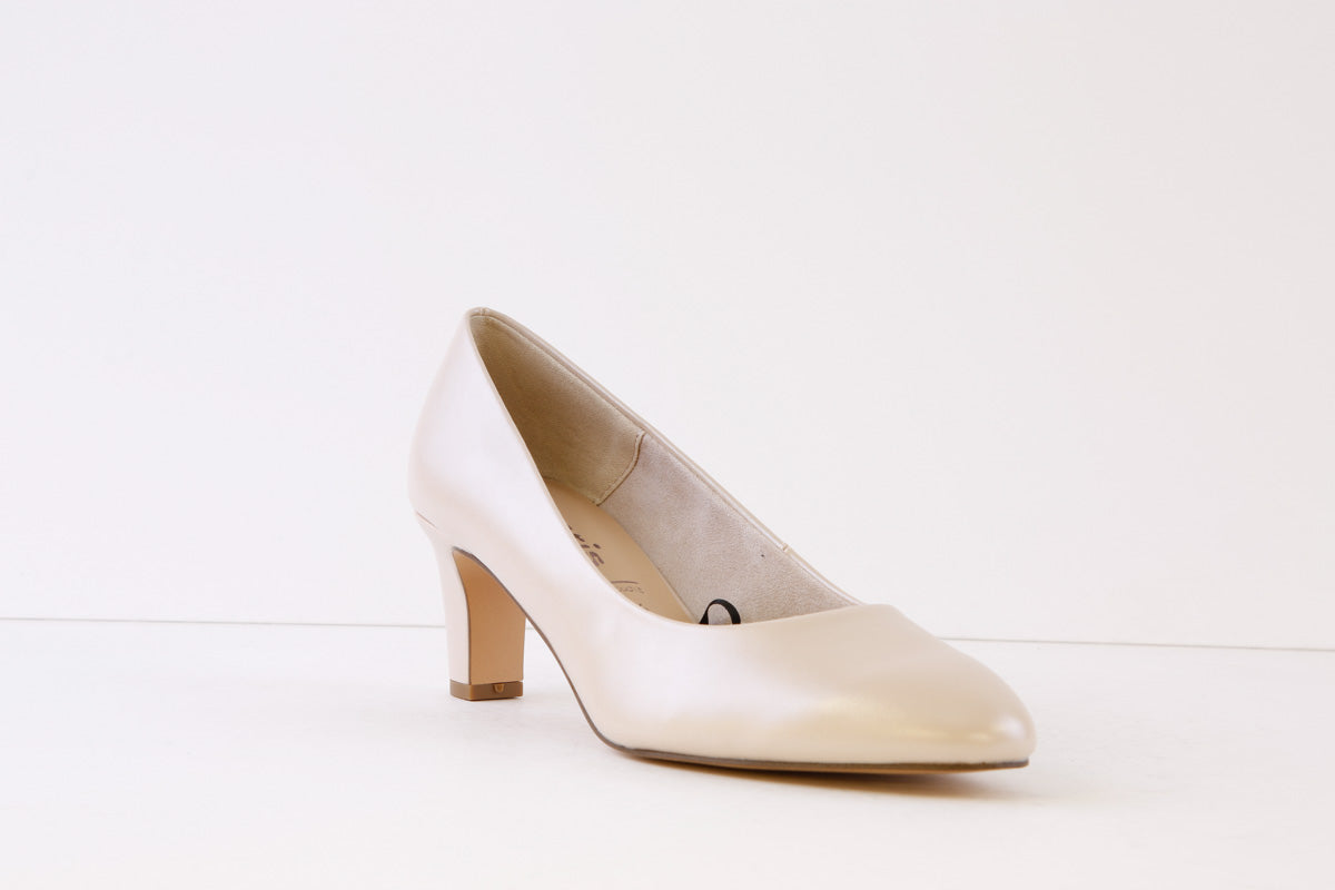 TAMARIS - 22419-593 MEDIUM HEEL COURT SHOE - ROSE PEARL – Victor Dwyer ...