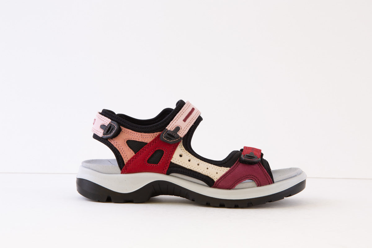 ECCO - 822083 60406 OFFROAD VELCRO COMFORT SANDAL - RED MULTI