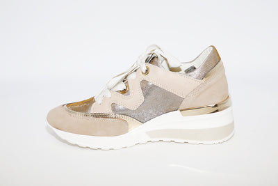 DLS SPORT - 4316 WEDGE FASHION TRAINER - TAUPE