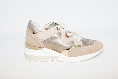 DLS SPORT - 4316 WEDGE FASHION TRAINER - TAUPE