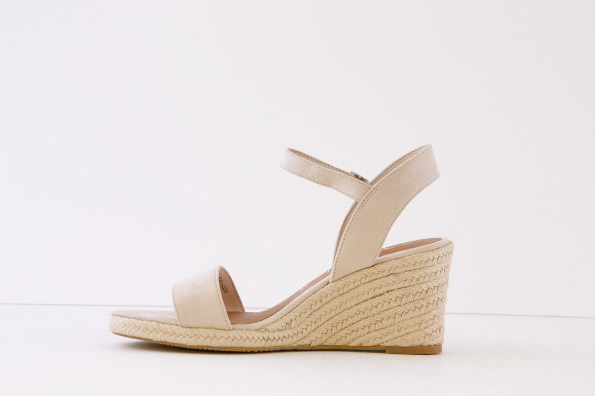 TAMARIS - 28300-251 HIGH WEDGE SANDAL - NUDE – Victor Dwyer Ladies ...