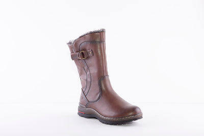 HEAVENLY FEET - BRAMBLE MID-LENGTH ZIP BOOT - BROWN