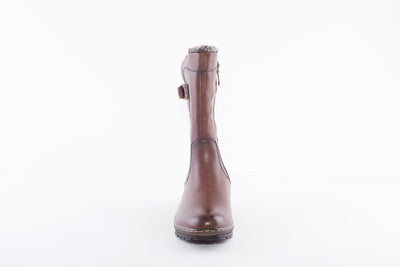 HEAVENLY FEET - BRAMBLE MID-LENGTH ZIP BOOT - BROWN