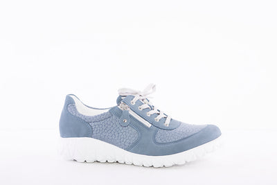 WALDLAUFER - H89001 HAVY STRETCH LACED WALKING SHOE - DENIM