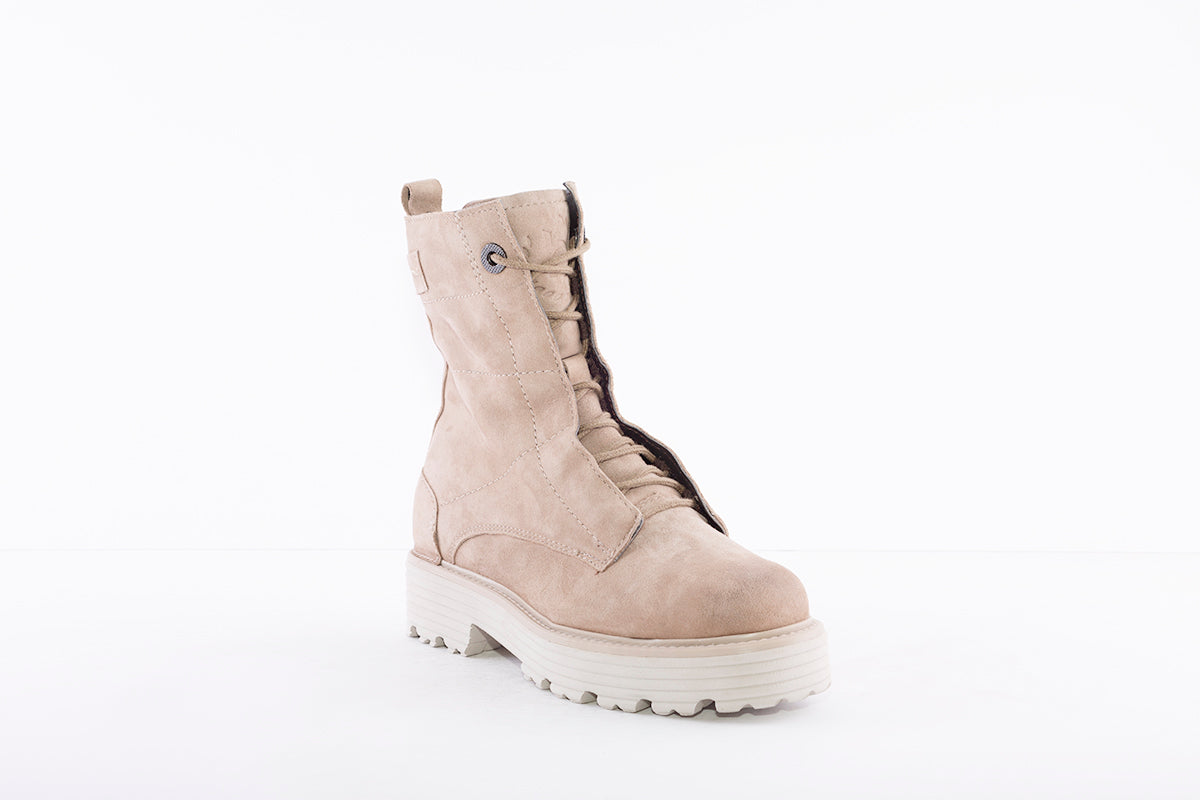 BUGATTI - 431-A4S30 LACE UP ANKLE BOOT - TAUPE/BEIGE