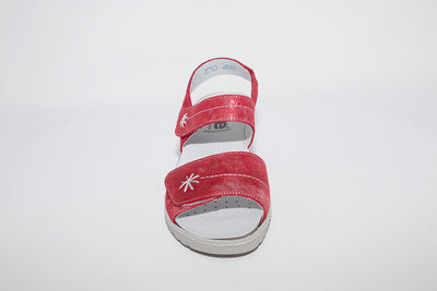 SUAVE - MEDIUM WEDGE COMFORT SANDAL - RED