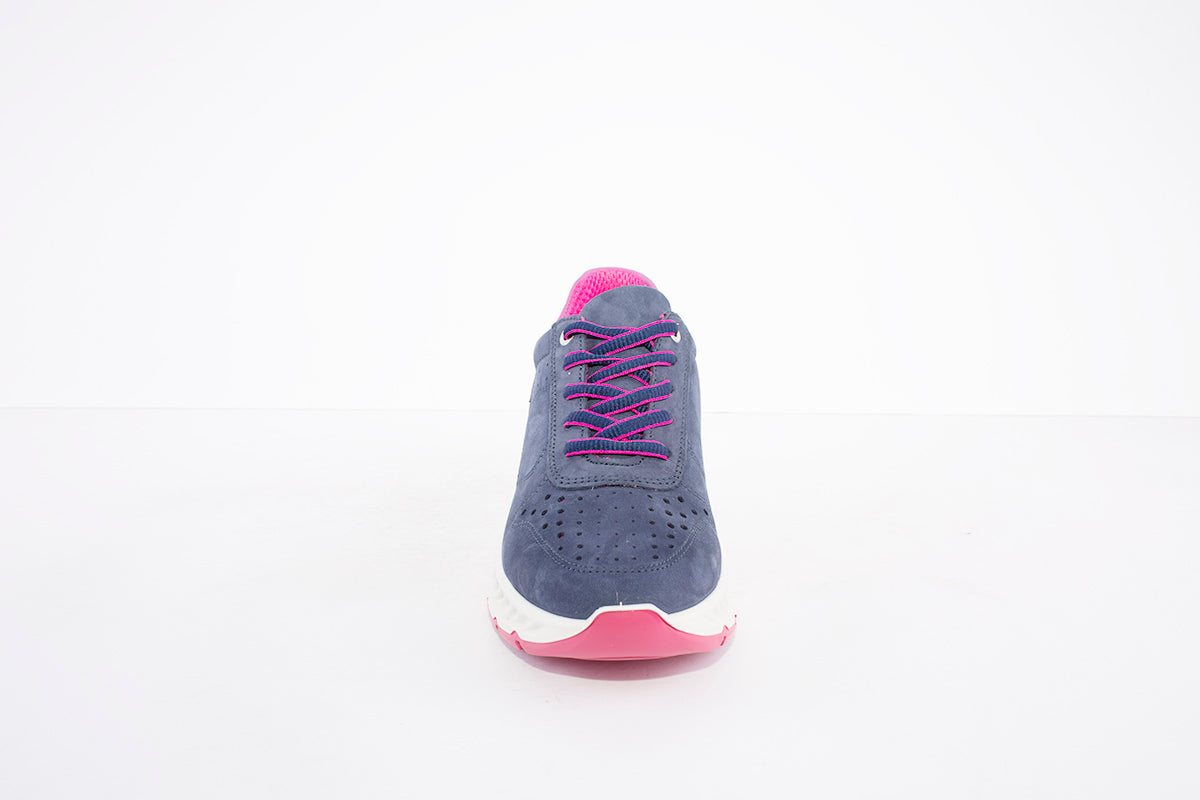 IMAC - 156810 LACE UP FASHION SHOE - NAVY/PINK