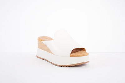 UNISA - KENAN HIGH WEDGE MULE - IVORY