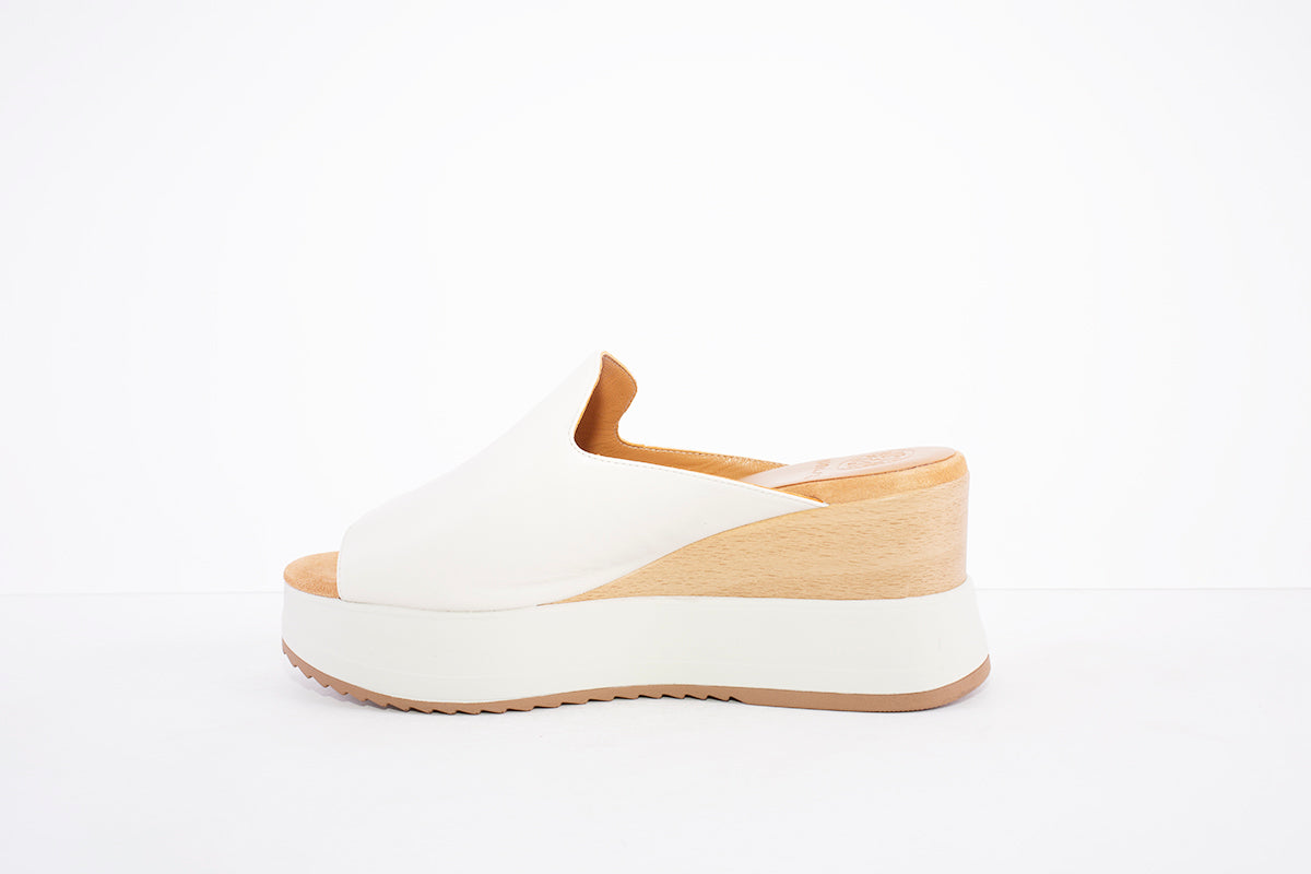 UNISA - KENAN HIGH WEDGE MULE - IVORY