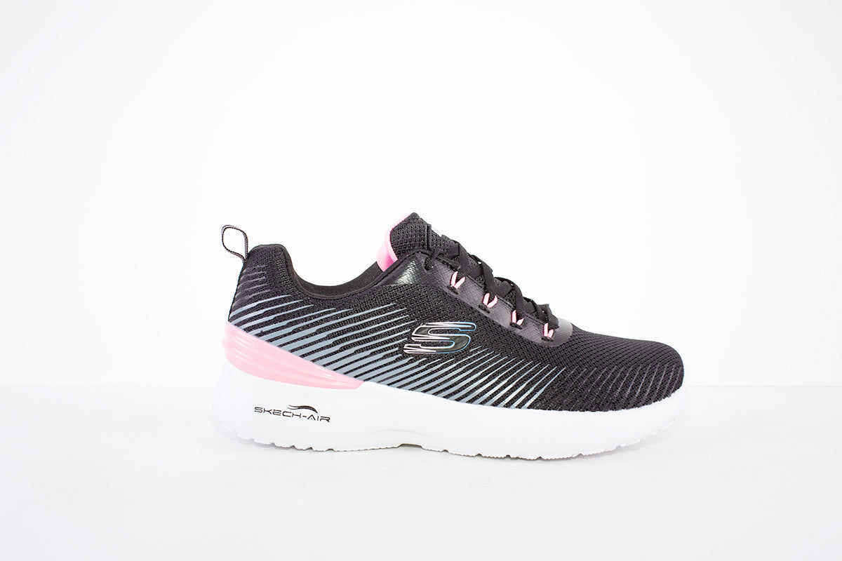 SKECHERS - 149669 SKECH-AIR DYNAMIGHT - LUMINOSITY LADIES LACED TRAINE - BLACK/PINK