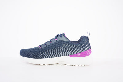 SKECHERS - 149669 SKECH-AIR DYNAMIGHT-LUMINOSITY LADIES LACED TRAINE - NAVY/PINK