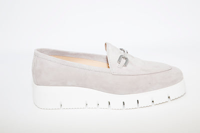 UNISA - FAMO Grey Suede Wedge Loafer