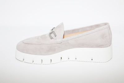 UNISA - FAMO Grey Suede Wedge Loafer