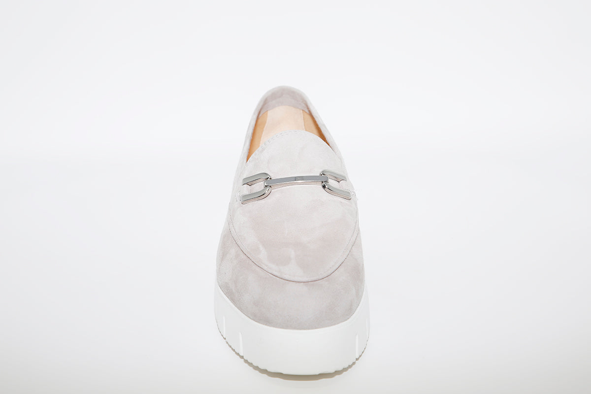 UNISA - FAMO Grey Suede Wedge Loafer