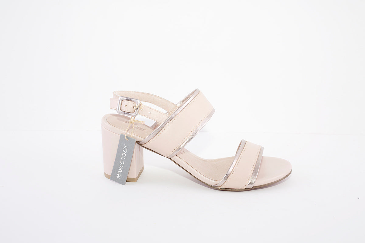 MARCO TOZZI - 28335-596 MEDIUM BLOCK HEEL SANDAL - ROSE