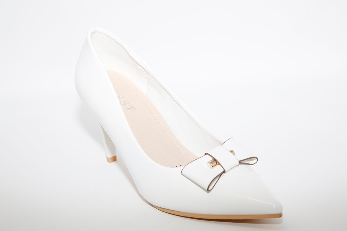 SUSST - EMMA HI HEEL SHOE - WHITE PATENT