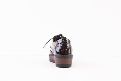 NOTTON - 0651 LACED COMFORT SHOE - BLACK/WINE