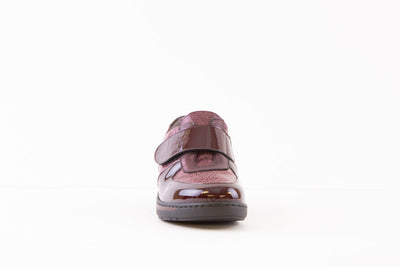 NOTTON - 0459 WEDGE COMFORT SHOE - WINE PATENT