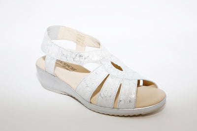 AEROBICS - 6375 WEDGE SANDAL - SILVER