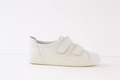 ECCO - 206513 01002 VELCRO SHOE - WHITE