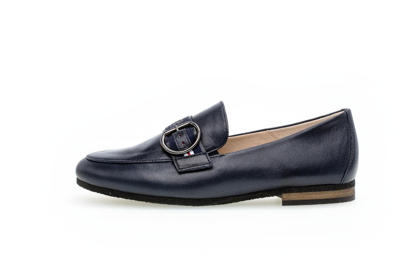 GABOR - 42.433.26 LOW HEEL LOAFER - NAVY LEATHER