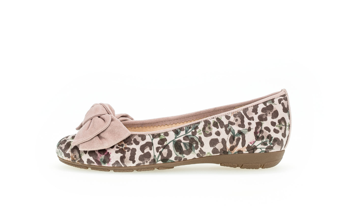 GABOR - 44.163.34 FLAT POMP - PINK LEOPARD