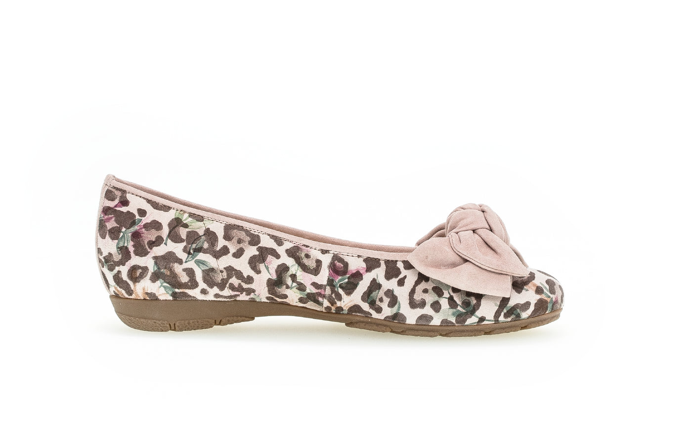 GABOR - 44.163.34 FLAT POMP - PINK LEOPARD