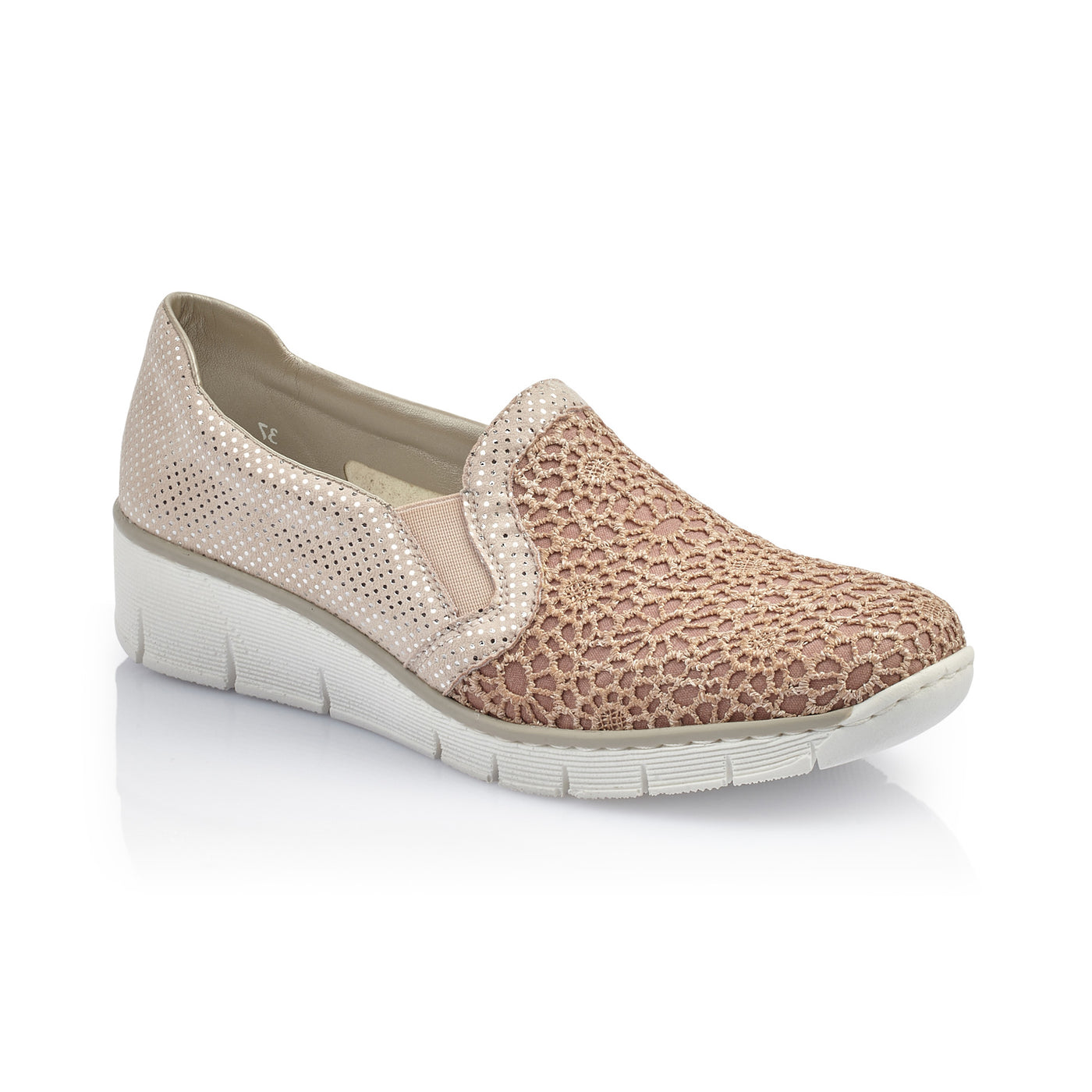 RIEKER - 537T4 SLIP-ON SHOE - PINK/PEACH