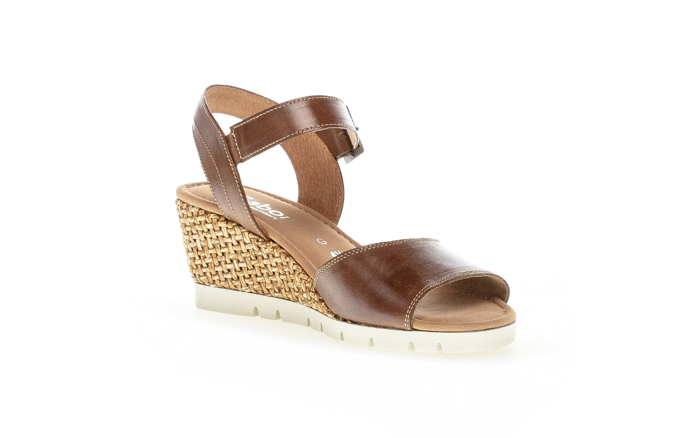 GABOR - 62.042.53 MEDIUM WEDGE SANDAL - TAN