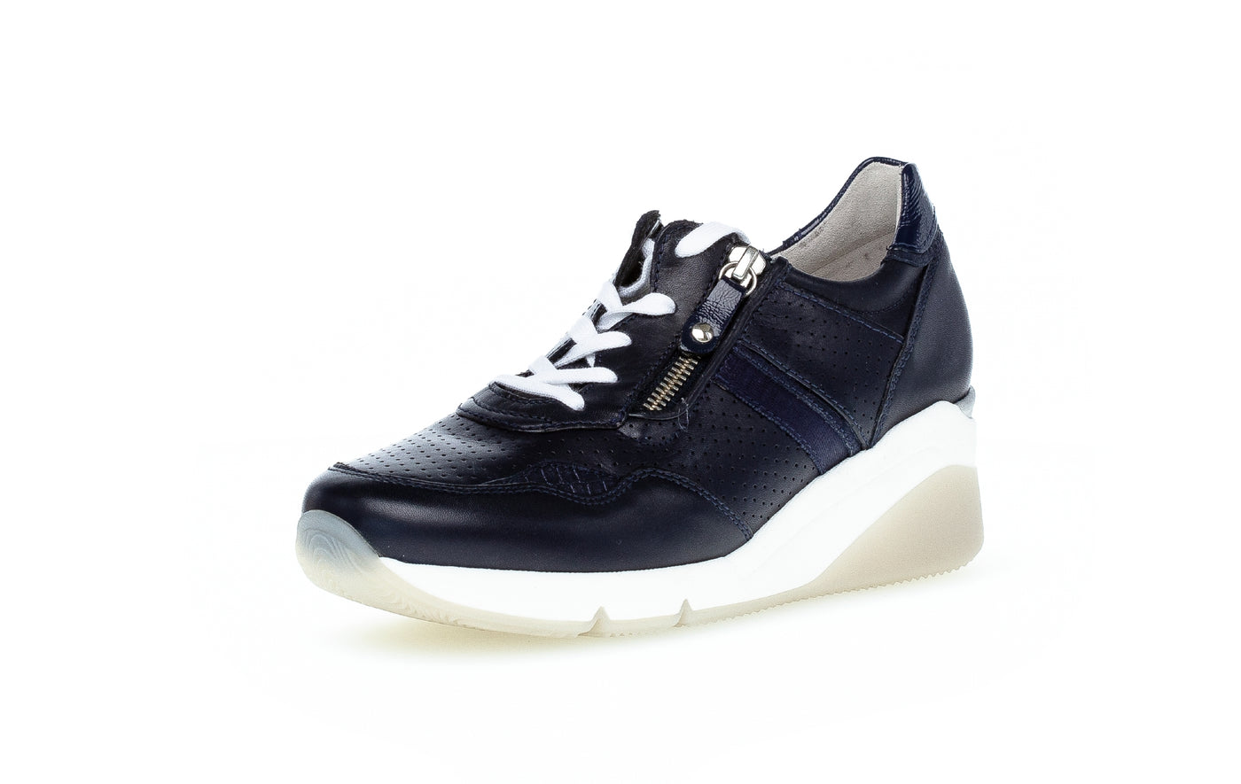 GABOR - 66.488.56 WEDGE LACED SHOE - NAVY