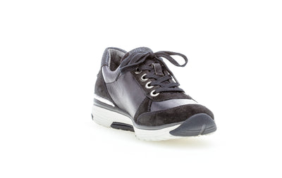 GABOR 76. 973.36 - LACED ROLLINGSOFT SHOE WITH ZIP - NAVY