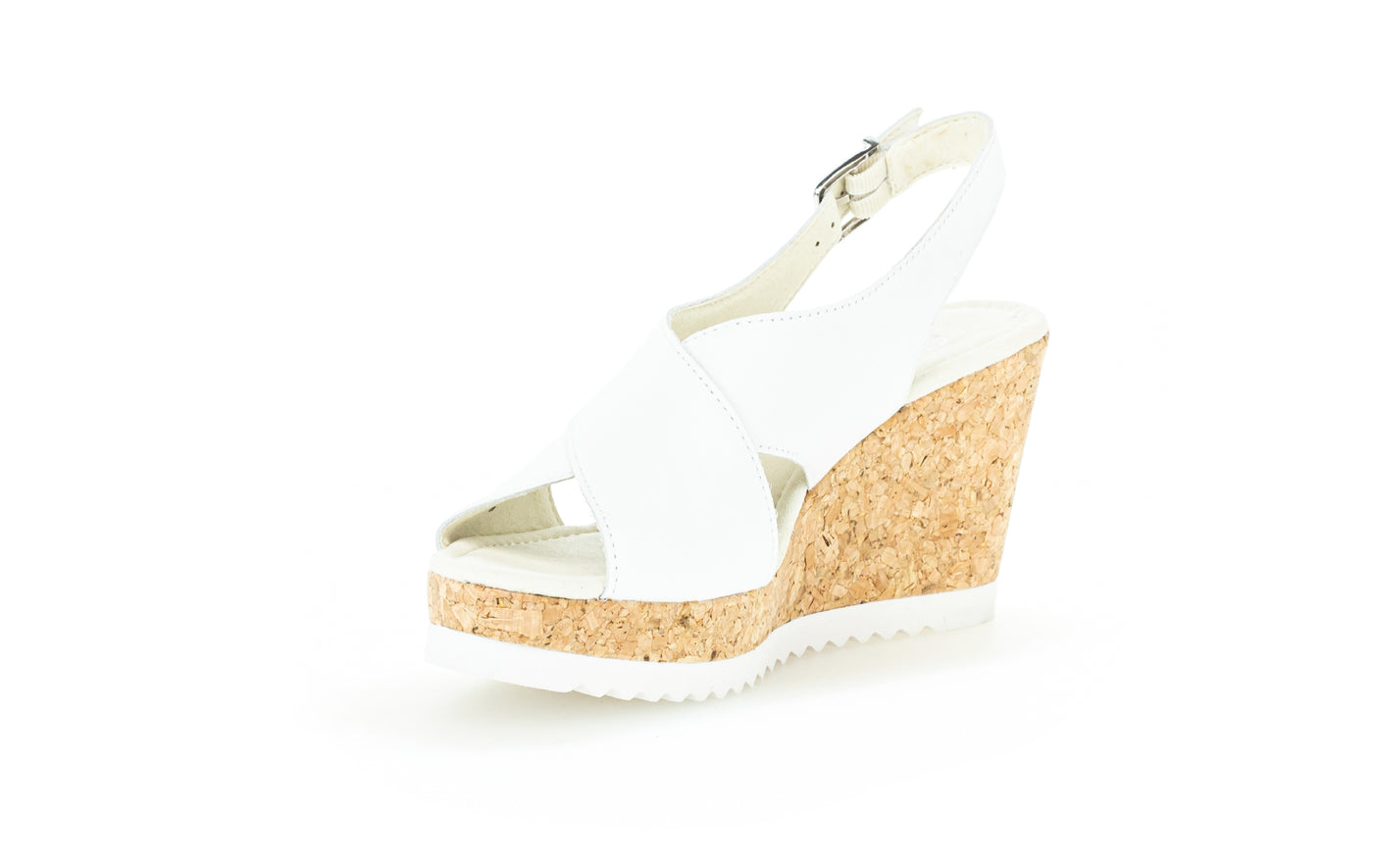 GABOR - 85.791.21 HIGH WEDGE SANDAL - WHITE