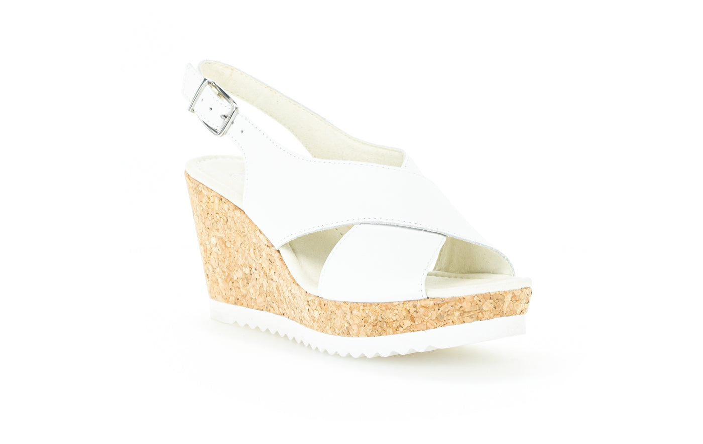 GABOR - 85.791.21 HIGH WEDGE SANDAL - WHITE