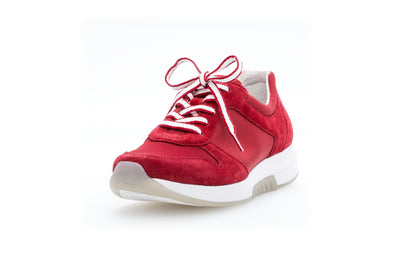 GABOR - 86.946.58 LACED COMFORT RUNNER - RED SUEDE