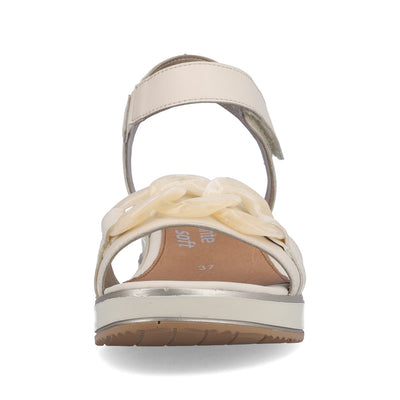 REMONTE - D6459-60 MEDIUM WEDGE SANDAL - BEIGE