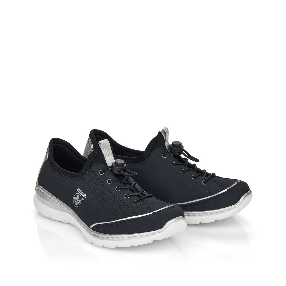 RIEKER - L32T0-14 TOGGLE-LACE FASHION SHOE - NAVY