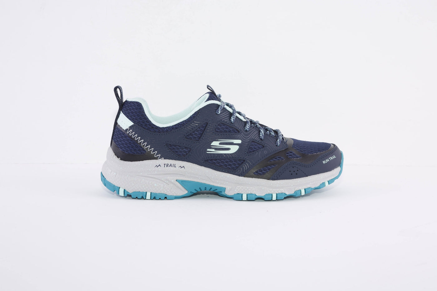 SKECHERS- 149821 HILLCREST PURE ESCAPADE-LACED TRAIL TRAINER - NAVY/TURQUOISE