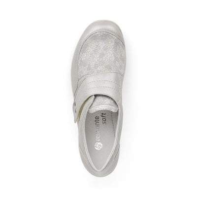 VELCRO COMFORT SHOE - SILVER