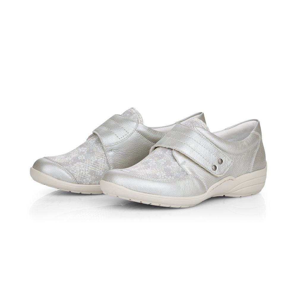 VELCRO COMFORT SHOE - SILVER